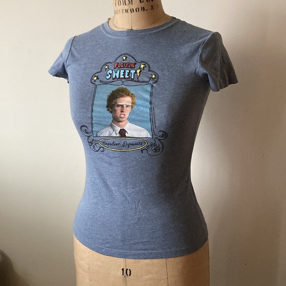 Napoleon Dynamite Flippin Sweet Movie Promo Tee womens S/M vintage graphic - Picture 6 of 6